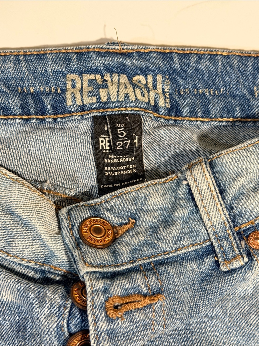 Rewash Women's Light Blue Skinny Jeans